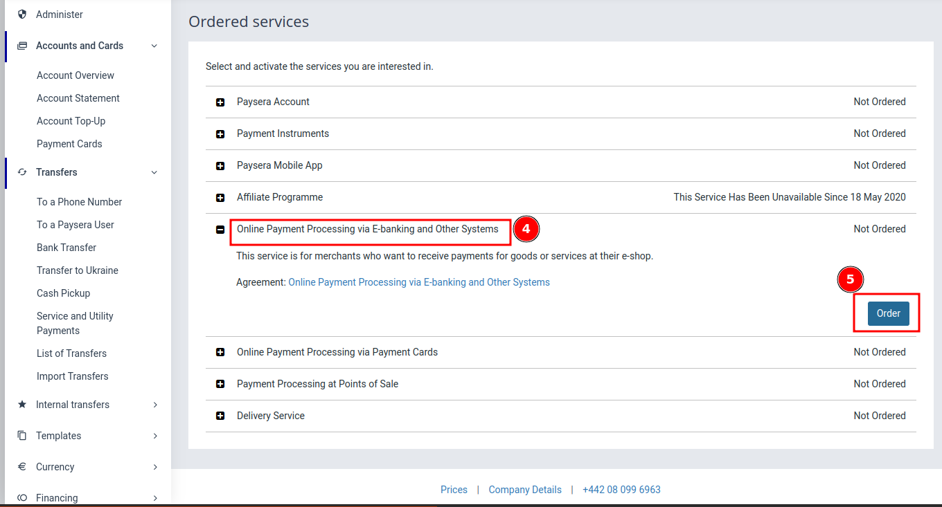 Order Payment Service - Step 2